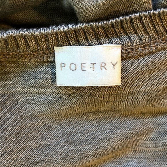 Poetry 100% linen dress with asymmetric overlay 4 - Picture 9 of 12